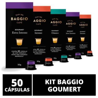 Imagem de 50 Cápsulas Para Cafeteira Nespresso  Baggio Café Gourmet  5 caixas