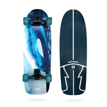 Imagem de SKATE SIMULADOR DE SURF NITROSK8 MODELO WAVE ROUND - 30x10