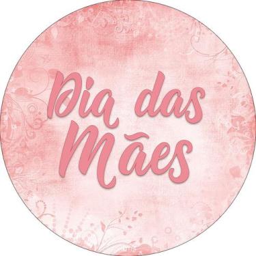 Imagem de Painel De Festa Redondo 1,50x1,50 - Dia das Mães Rose 057 - Via Cores