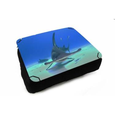 Imagem de Almofada Bandeja para Notebook Laptop Praia Mar Oceano Peixe - Deluzz,