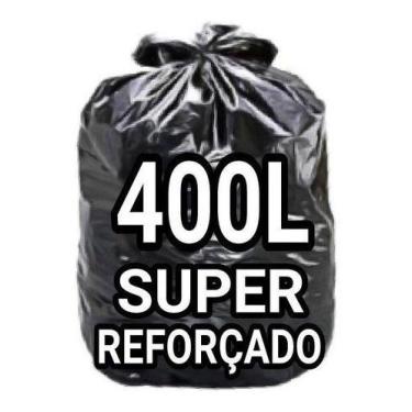 Imagem de Sacos De Lixo 400 Litros  Super Reforçado 100 Un Fabricante - HIGIPACK