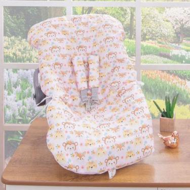 Imagem de Capa de Bebê Conforto Ursinhos - Miguel Baby, Rosa