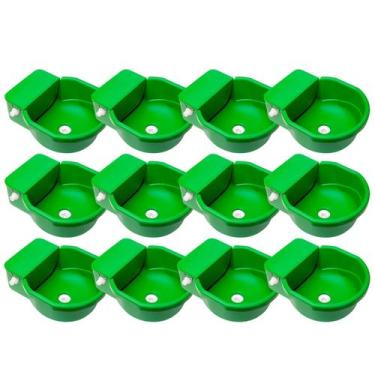 Imagem de Bebedouro Automático Cocho Alto C/boia Ralo Grande Porte 7Lt 12Un - AL