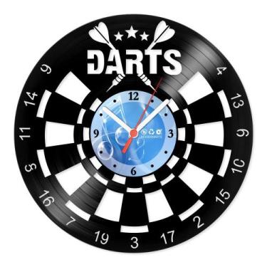 Imagem de Relógio De Parede Disco Vinil Jogos e Games - Dardos - VJG-083 - Moder