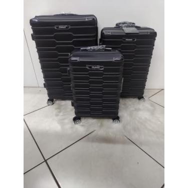 Imagem de kit com 3 Malas P,M,G  32,23,10 kg Fibra , giratoria e expanssor - fra
