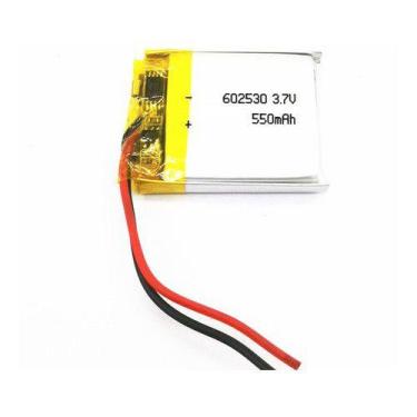 Imagem de 602530 3,7v 550mah 2 Fios 6mm X 25mm X 30mm Recarregavel - KMIG
