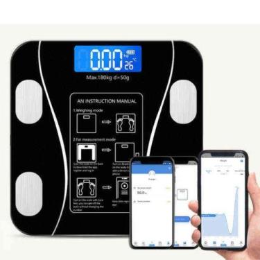 Imagem de Balança De Banheiro 180kg Inteligente Bioimpedância Digital - Home Goo