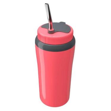 Imagem de Copo Térmico Terere Cuia Com Canudo Bomba Inox 650 Ml Rosa - UNITERMI