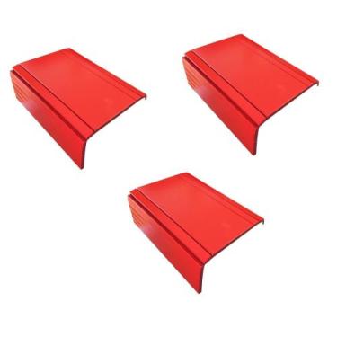 Imagem de Kit 03 un Esteiras Suporte Reta Flexivel P/ Braço Sofá Vermalha - MA S
