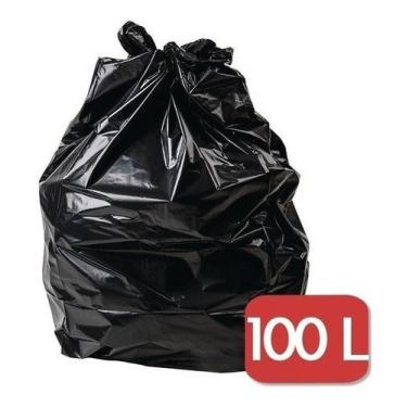 Imagem de Saco De Lixo Reforçado 100 Litros Preto - 3 Kg - - HIGIPACK