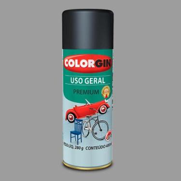 Imagem de Tinta spray uso geral cinza placa 55041  colorgin 350ml - 000026