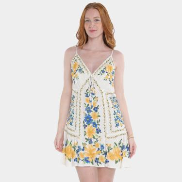 Imagem de Vestido Curto Farm Flor De Açaí Feminino-Feminino