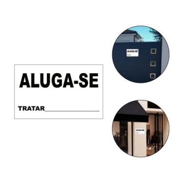 Imagem de Placa Aluga-se Chapa Casa Salão Comercial Aluguel 31,5x19cm - Arte Sed
