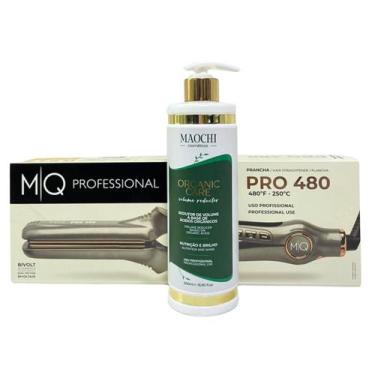 Imagem de Prancha de Cabelo Profissional Chapa Titanium Para Alisamentos MQ Pro4
