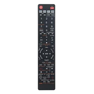 Imagem de Controle remoto de substituição EUR7722XJ0 compatível com Panasonic DVD VCR Combo SC-HT830V SC-HT830 SC-HT833 SCH-T833V SAHT830V SAHT833VP SAHT833VP/VCR SAHT830VP SAHT830VPC SAHT833V