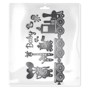 Imagem de Mimo Faca de Corte Embossing - Temas para Bebês - 8 Pç - Faz Cortes Precisos em Diversos Materiais - É Muito Fácil de Usar na Máquina de Corte e Relevo Mimo Embossing