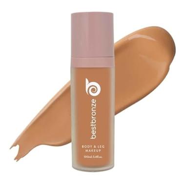 Imagem de Best Bronze Bombshell Maquiagem Corporal e para Pernas - Maquiagem à Prova D'água para Pernas e Base Corporal - para Cicatrizes, Cobertura de Varizes e Corretivo para Pernas (NW34 Médio Dourado)