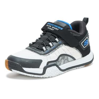Imagem de Skechers Tênis esportivo Elite para meninos, Preto/branco, 2 Little Kid