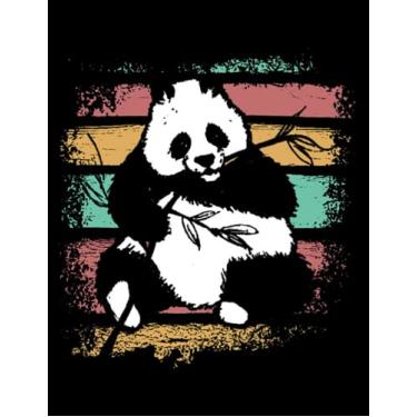 Imagem de Panda Bear Panda Bear Panda Retro: Daily Notebook| 8.5x11 in - 110 Pages