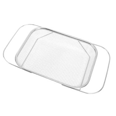 Imagem de Cesta de Drenagem Retangular Expansível de Aço Inoxidável Akozon - Filtro Versátil, Filtro de água, Cesta de Frutas e Cesta de Fritura - Design Criativo e Ajustável para Uso na
