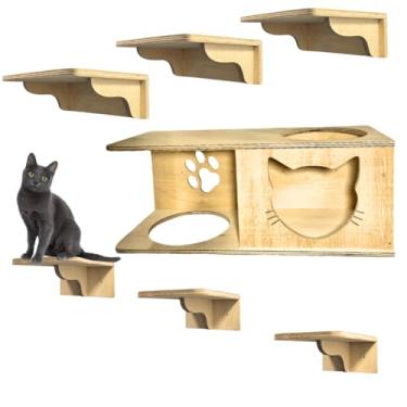 Imagem de Playground para Gatos 7Pçs Para Área Externa Compensado Naval Resistente