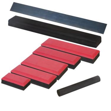 Imagem de Pintando Carro, Kit Com 7 Tacos Lixador Manual Inclui Taco Cilindro E Regua Quantidade de cascalhos:0;Cor:Vermelho