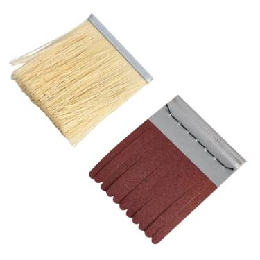 Imagem de 1 peça 150mm*6mm Eixo Montado Sisal & Esmeril Pano Cerdas Polimento Escova Roda para Madeira Primer Metal Lixamento, Substituição 320,1