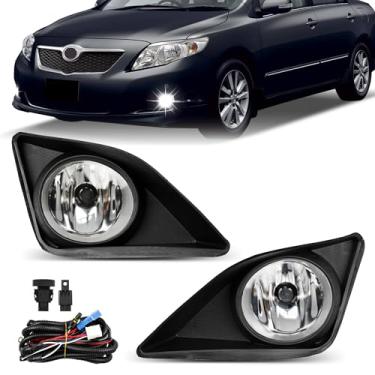 Imagem de Misakomo Faróis de neblina - Conjunto de lâmpadas de neblina dianteiras compatível com Corolla Altis 2008 2009 2010 - Kit de substituição de farol de neblina #812200d042, 812100d042, sc2592100 e