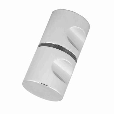 Imagem de Maçaneta Cromada de Liga de Alumínio para Casa, Banheiro, Chuveiro, Porta de Vidro, Encaixe Com Cor Prateada e Tamanho de 1,18 X 2,36 pol. (Liga de alumínio * 3)