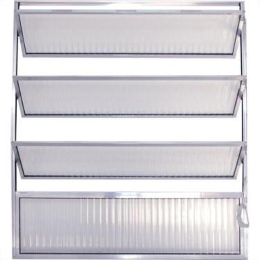 Imagem de Janela Basculante Aluminio Hikari 80 X 80 Vb09 - HIKARI ESQUADRIAS
