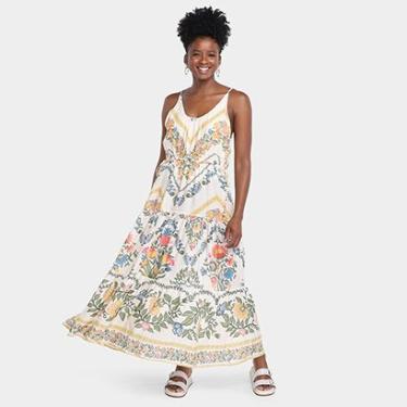 Imagem de Vestido Longo Farm Elisa Feminino-Feminino