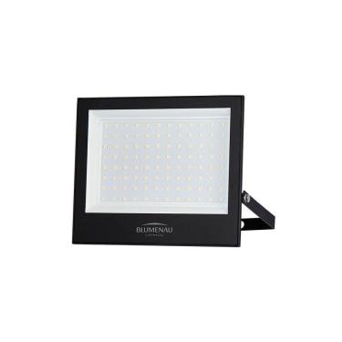 Imagem de Refletor Blumenau Led Play 100w Preto Bivolt 6500k Luz Branca