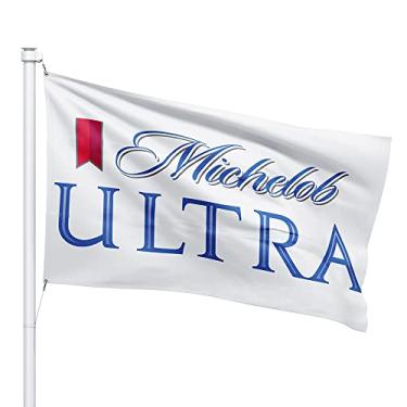 Imagem de Dimike Bandeira Michelob Ultra branca 0,9 x 1,5 m Banner