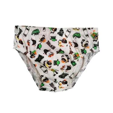 Imagem de Kit 12 Cueca Infantil Rebatida Estampada Malha Algodão - VITALISHOP, P