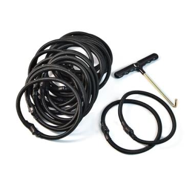 Imagem de Cabos elásticos de substituição para trampolim, 20 peças de cordas elásticas resistentes de trampolim de 16,8 cm para reparo, ajuste universal para a maioria dos trampolins, fácil instalação, kit de