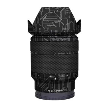 Imagem de Revestimento adesivo antiarranhões para lente de câmera para Sony FE 28-70 MM f3.5-5.6 película protetora vinil protetor corporal decalques capa FE 3,5-5,6/28-70 (titânio circuito)