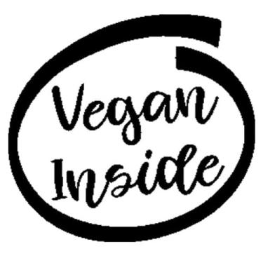 Imagem de Skin Adesivo Vegan Inside carro Moto vegano (preto)