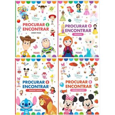 Imagem de Livro Infantil Com Atividades Disney Baby Stitch Frozen Minnie e Micke