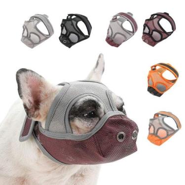 Imagem de Focinheira para Cão Braquicefálico Bulldog Shitzu Pug Anti Comer Lambe