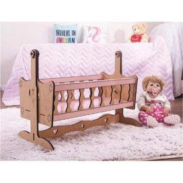 Imagem de  berço rocco para boneca até 60 cm compatível com bebe reborn r - dara