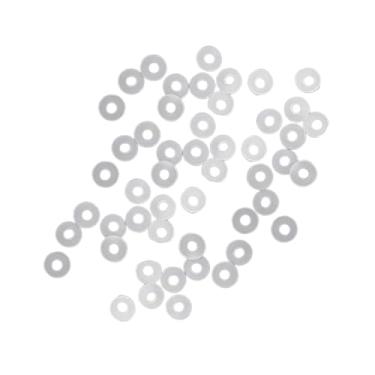 Imagem de Dynwave 50pcs Badminton Racquet ilhas Anti -colapso anéis de colapso Substituição Nylon Ferramentas de cordas portáteis Manutenção Manutenção, Claro