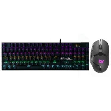 Imagem de Kit Teclado Mecânico Spectre Gtc564 E Mouse Gamer Octane Usb 7200 Dpi - Bright