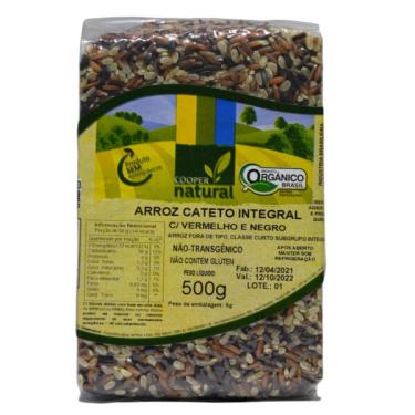 Imagem de Arroz Cateto Integral Com Vermelho e Negro Orgânico Coopernatural 500g
