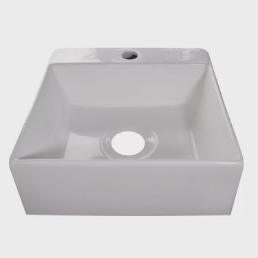 Imagem de Cuba Para Banheiro em Mármore Sintético 35x37cm Cubo Cozimax