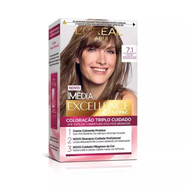 Imagem de Coloração Imédia Excellence 7.1 Louro Acinzentado - L'Oréal Paris