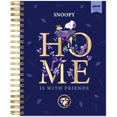 Imagem de Caderno univ. Capa dura 10x1 150fls Snoopy Pr. 2515268 Spiral Sno pt 1 un