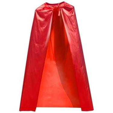 Imagem de Kit 2 Capas Adulto Vermelha Cetim Metaliza Fantasia - Lynx Produções