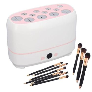 Imagem de Maquina Eletrica Secador De Pincel De Maquiagem Usb Automatico Escova Esponja Multiuso Pertatil Secagem Rapida