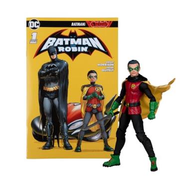 Imagem de DC Direct Page Punchers Robin (Batman: Reborn) Boneco de 18 cm com brinquedos Comic McFarlane