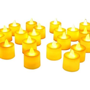 Imagem de Vela Led Eletrônica Linda Amarela Decorativa Festa(10 Pcs)